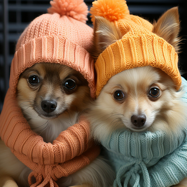 Trendy hat and scarf